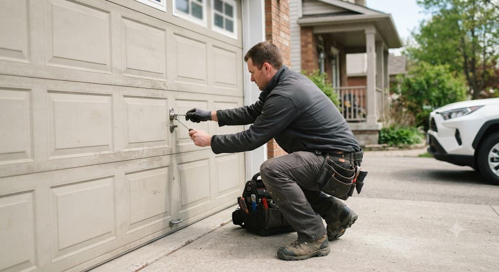 Garage Door Lockout on a Pacific Northwest home professional garage door service in Portland and Salem Metro