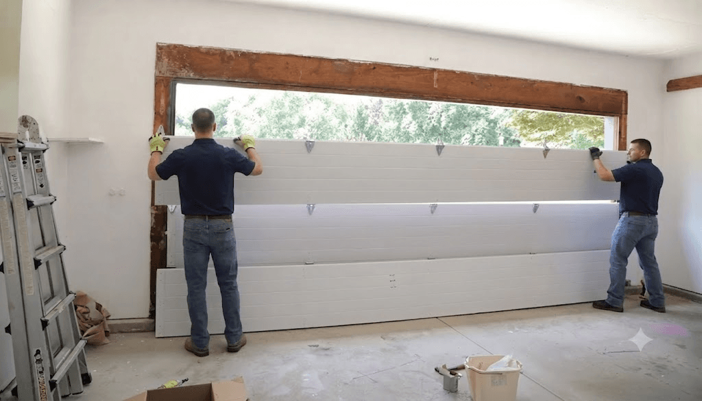 Garage Door Installation on a Pacific Northwest home professional garage door service in Portland and Salem Metro